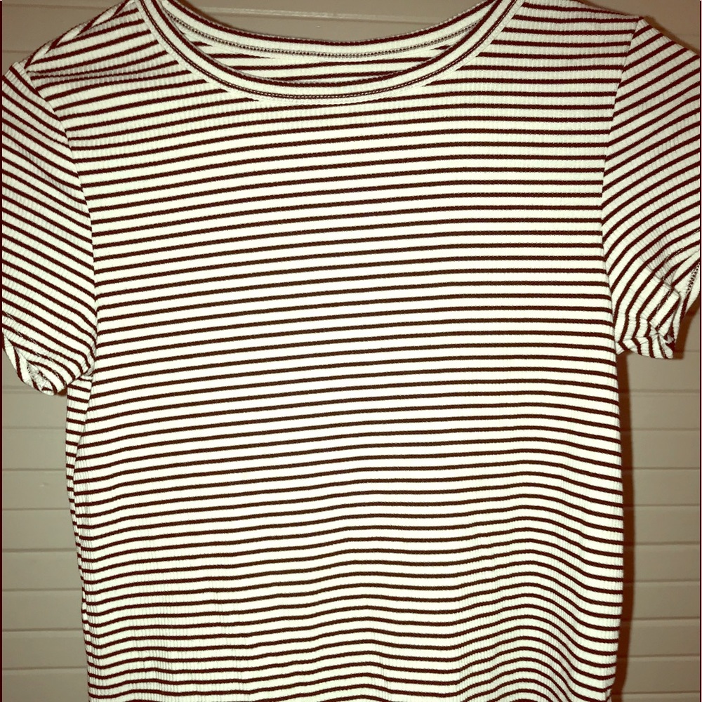Black and White Striped Tee.